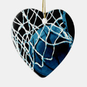 Blue Basketball Keramik Ornament (Rechts)