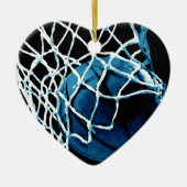 Blue Basketball Keramik Ornament (Vorne)
