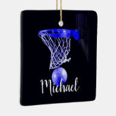 Blue Basketball Keramikornament (Rechts)