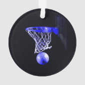 Blue Basketball Ornament (Rückseite)