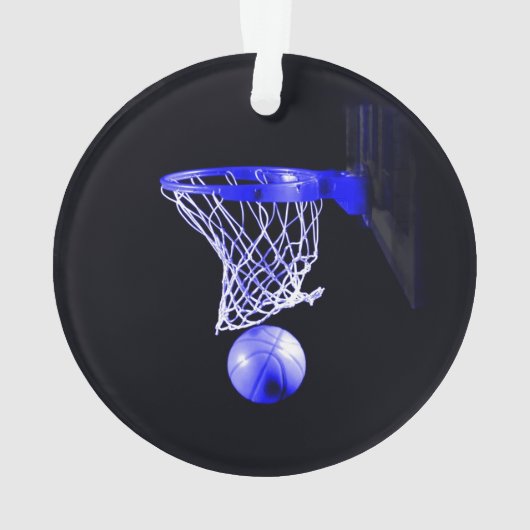 Blue Basketball Ornament (Rückseite)