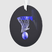 Blue Basketball Ornament (Vorderseite)