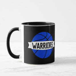 Blue Basketball Player/Coach - Name des benutzerde Tasse