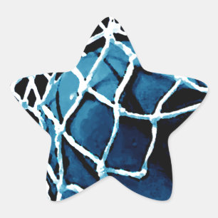 Blue Basketball Stern-Aufkleber