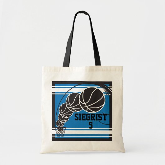 Blue Basketball Tragetasche (Vorne)