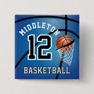 Blue Basketball 🏀 und Hoop   DIY Text Button
