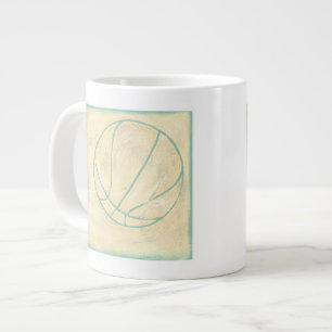 Blue Basketball von Chariklia Zarria Jumbo-Tasse