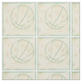 Blue Basketball von Chariklia Zarris Stoff (Muster)