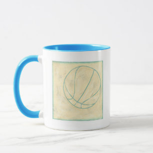 Blue Basketball von Chariklia Zarris Tasse