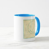 Blue Basketball von Chariklia Zarris Tasse (VorderseiteRechts)