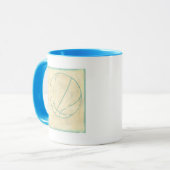 Blue Basketball von Chariklia Zarris Tasse (Vorderseite Links)