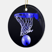 Blue Basketball Weihnachtsschmuck (Links)