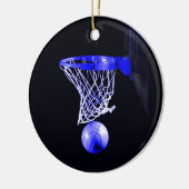 Blue Basketball Weihnachtsschmuck (Links)