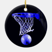 Blue Basketball Weihnachtsschmuck (Hinten)