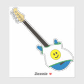 Blue Bass wearing a Happy Face Shirt Sticker (Blatt)
