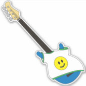 Blue Bass wearing a Happy Face Shirt Sticker (Vorderseite)