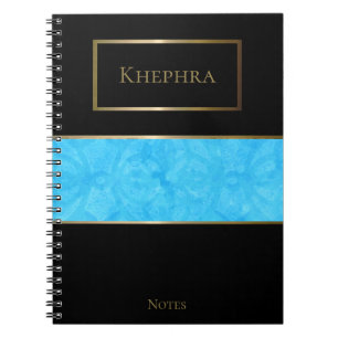 Blue Batik Einfache Farbe Name Notizblock