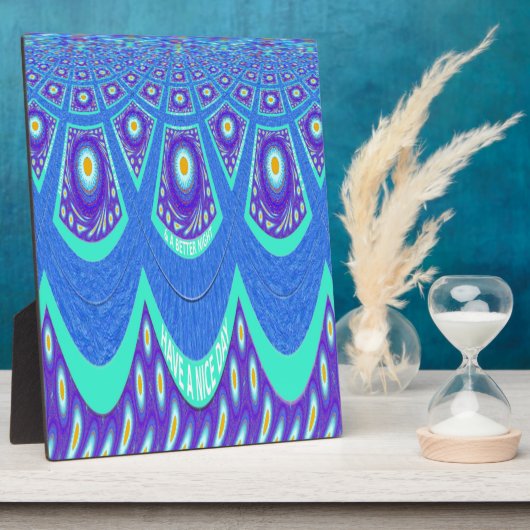 Blue Batik Fotoplatte (Seite)