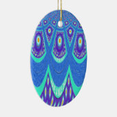 Blue Batik Keramik Ornament (Rechts)