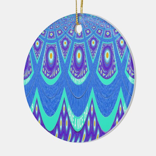 Blue Batik Keramik Ornament (Links)