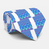 Blue Batik Krawatte (Gerollt)