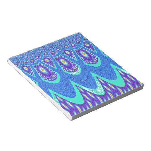 Blue Batik Notizblock (angewinkelt)