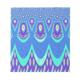 Blue Batik Notizblock