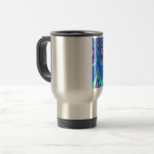 Blue Batik Reisebecher (Vorderseite Links)