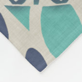 Blue Batik Tile I Fleecedecke (Ecke)