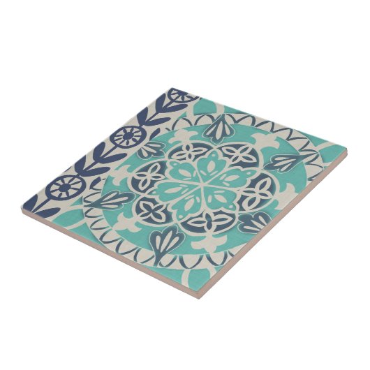 Blue Batik Tile I Fliese (Seite)