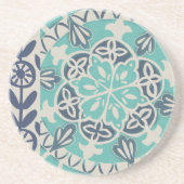 Blue Batik Tile I Getränkeuntersetzer (Vorne)
