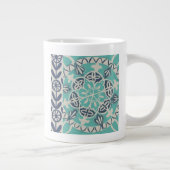 Blue Batik Tile I Jumbo-Tasse (Rechts)