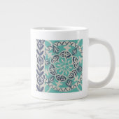 Blue Batik Tile I Jumbo-Tasse (Rechts)
