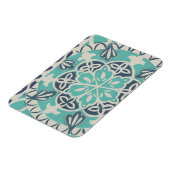 Blue Batik Tile I Magnet (Linke Seite)