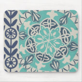 Blue Batik Tile I Mousepad (Vorne)
