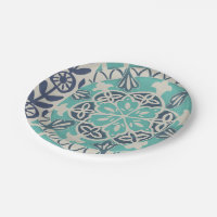 Blue Batik Tile I