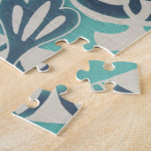Blue Batik Tile I Puzzle (Seite)