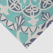 Blue Batik Tile I Seidenpapier (Ausschnitt)