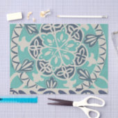 Blue Batik Tile I Seidenpapier (Handwerk)