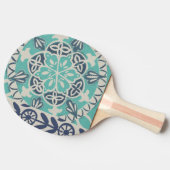 Blue Batik Tile I Tischtennis Schläger (Seitenansicht)