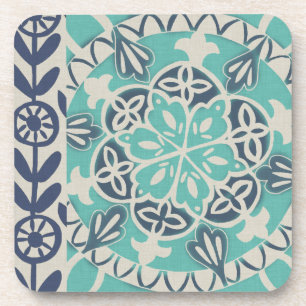 Blue Batik Tile I Untersetzer