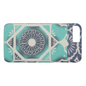 Blue Batik Tile II Case-Mate iPhone Hülle (Rückseite (Horizontal))