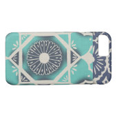 Blue Batik Tile II Case-Mate iPhone Hülle (Rückseite (Horizontal))