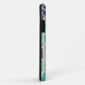 Blue Batik Tile II Case-Mate iPhone Hülle (Hinten/Rechts)