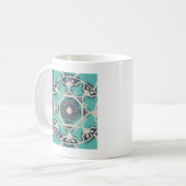 Blue Batik Tile II Kaffeetasse (Vorderseite Links)