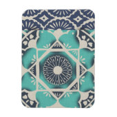 Blue Batik Tile II Magnet (Vertikal)
