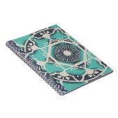 Blue Batik Tile II Notizblock (Rechte Seite)