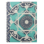 Blue Batik Tile II Notizblock (Vorderseite)
