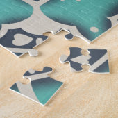 Blue Batik Tile II Puzzle (Seite)