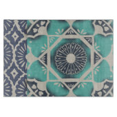 Blue Batik Tile II Schneidebrett (Vorderseite)